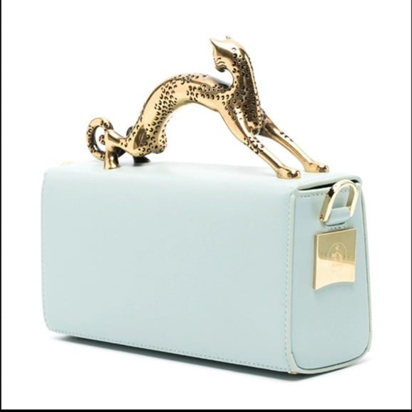 100% GENUINE LEATHER CAT HANDLE LUXURY BAG + LEATHER STRAP + DUST BAG + BOX - Picture 14 of 16